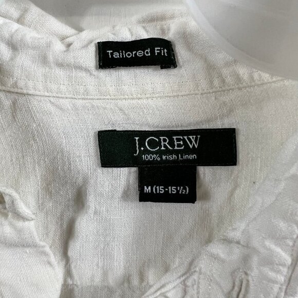 J. Crew 100% Irish line  tailored fit long sleeve button up - Picture 4 of 9
